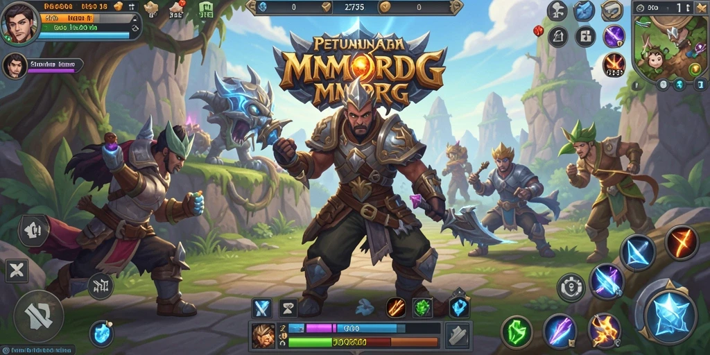 Tampilan gameplay yang mendebarkan dalam dunia MMORPG 2757.