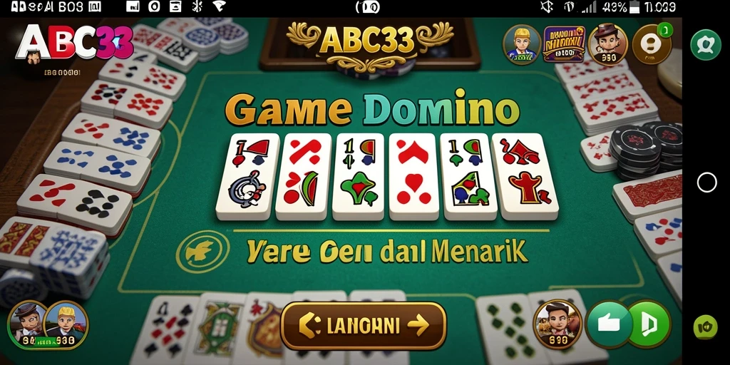 Screenshot gameplay ABC33 yang menunjukkan aksi seru permainan Domino.