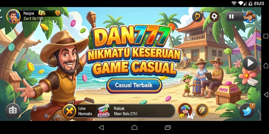 Tampilan gameplay seru dan menarik dari DAN777.