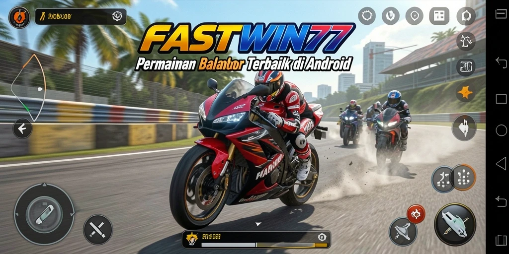 Gameplay seru balap motor yang memacu adrenalin.