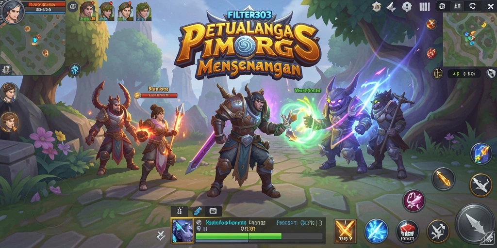 Gameplay FILTER303 yang menegangkan dan menyenangkan dalam dunia MMORPG.