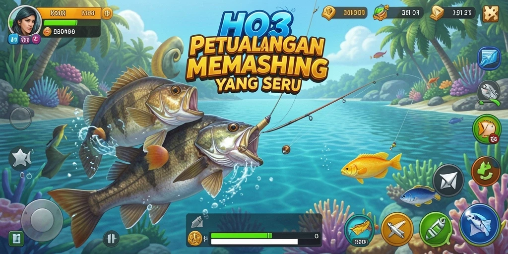 Tangkapan ikan yang luar biasa dalam gameplay HO3 yang menakjubkan.