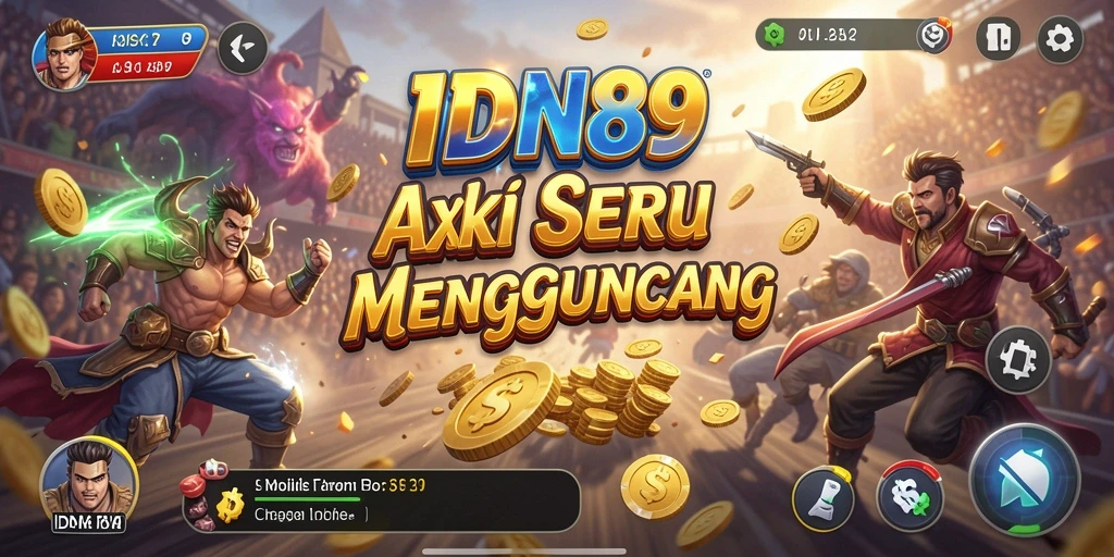 Tampilan seru dari gameplay IDN89 yang mendebarkan.