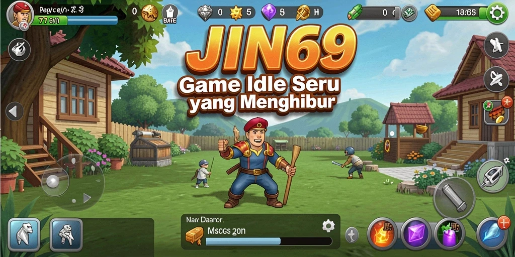 Screenshot utama menunjukkan gameplay Idle yang menawan dan interaktif.