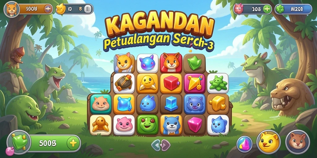 Tampilan gameplay KAGANDAN yang penuh warna dan seru.