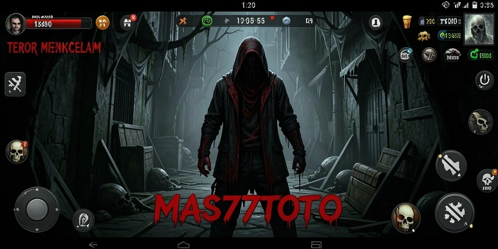Screenshot gameplay yang menampilkan suasana Horror yang mencekam.