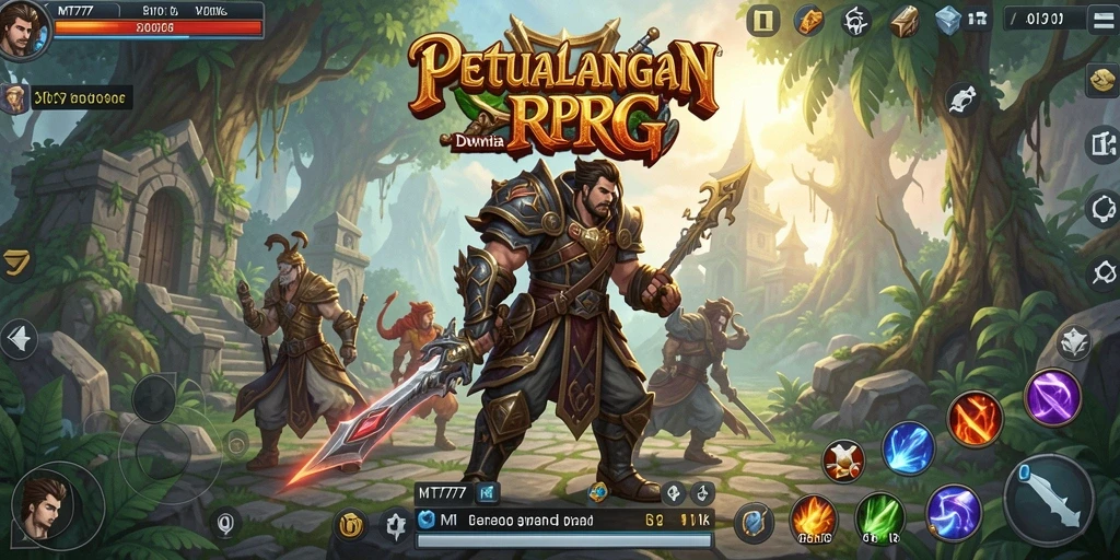 Tampilan gameplay RPG yang menarik dan mendalam di MT777.