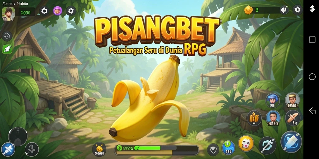 Tampilan gameplay PISANGBET yang menampilkan karakter dan pertarungan epik.