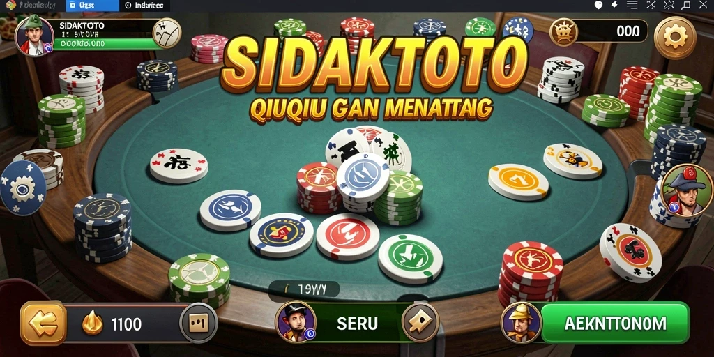 Tampilan gameplay seru dari SIDAKTOTO saat bermain QiuQiu.