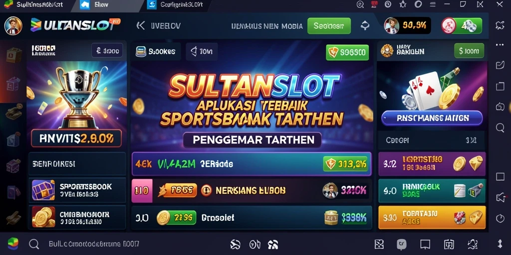 Tampilan gameplay Sportsbook di SULTANSLOT dengan berbagai opsi taruhan.